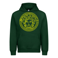 Forest Green VINTAGE  Medusa Urban Hoodie - artisFamous