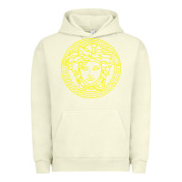 Pigment Pistachio VINTAGE  Medusa Urban Hoodie - artisFamous