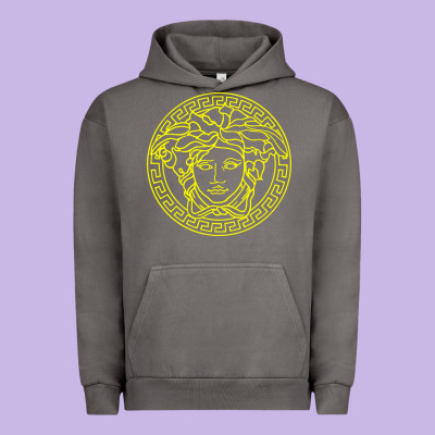 Vintage  Medusa Urban Hoodie Designed By Artisfamous