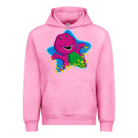 Fuchsia Pink barney 5 Urban Hoodie - artisFamous