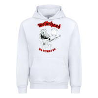 White lemmy vocal Urban Hoodie - artisFamous