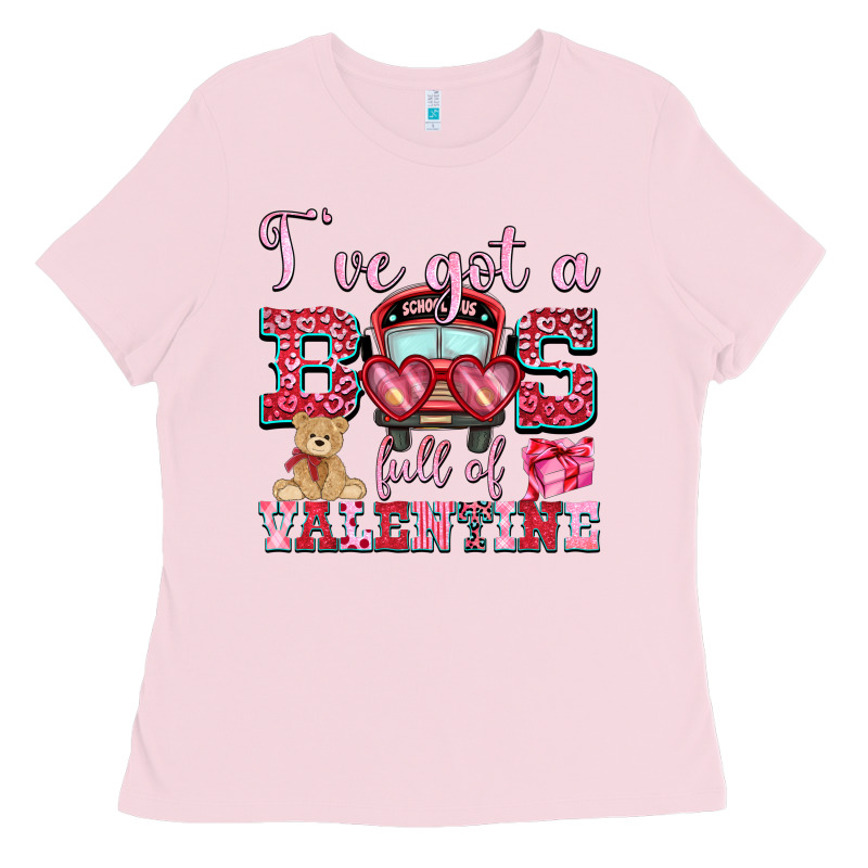 I've Got A Bus Full Of Valentine Ladies Tee by OliviaCreatesArt | Teevron