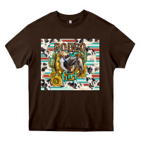 Chocolate Brown rodeo girl Heavy Core Tee - TumblerDesignByShophia