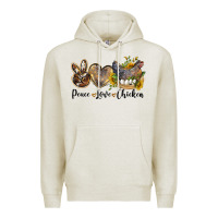 Peace Love Chicken Premium Hoodie | Teevron