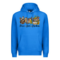 True Royal peace love chicken Premium Hoodie - LillyAllenDesigns