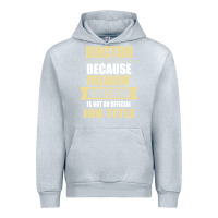 Heather Grey doctor because freakin' awesome isn't a job title Urban Hoodie - artisFamous