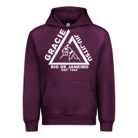Mauve Wine gracie jiu jitsu  2 Urban Hoodie - artisFamous