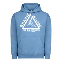 Pigment Pebble Blue gracie jiu jitsu  2 Urban Hoodie - artisFamous