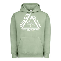 Pigment Oil Green gracie jiu jitsu  2 Urban Hoodie - artisFamous