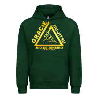 Forest Green gracie jiu jitsu Urban Hoodie - artisFamous