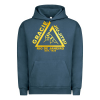 Pigment Midnight Navy gracie jiu jitsu Urban Hoodie - artisFamous