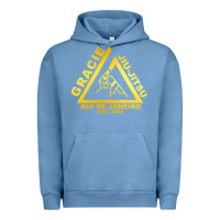 Pigment Pebble Blue gracie jiu jitsu Urban Hoodie - artisFamous