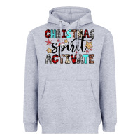 Heather Grey christmas spirit activate Heavyweight Hoodie - JahusDesignShop