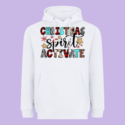 Christmas Spirit Activate Heavyweight Hoodie Designed By Jahusdesignshop