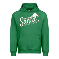 Emerald Dear Santa I Can Explain Urban Hoodie - artisFamous