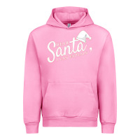 Fuchsia Pink Dear Santa I Can Explain Urban Hoodie - artisFamous