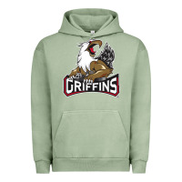 Pigment Oil Green griffins Urban Hoodie - artisFamous