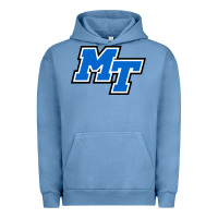 Pigment Pebble Blue middle tennessee mt logomark Urban Hoodie - artisFamous