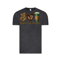 Vintage Black peace love coffee Vintage Tee - Jasminsmagicworld