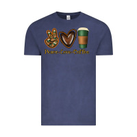 Vintage Denim peace love coffee Vintage Tee - Jasminsmagicworld
