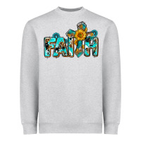 Faith With Cross Ado Heavyweight Sweatshirt | Teevron