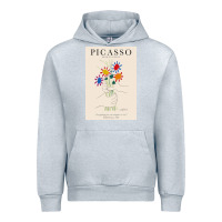 Heather Grey pablo picasso   bouquet of peace Urban Hoodie - artisFamous