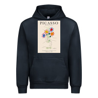 Navy pablo picasso   bouquet of peace Urban Hoodie - artisFamous