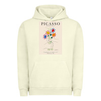 Pigment Pistachio pablo picasso   bouquet of peace Urban Hoodie - artisFamous