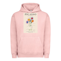 Pigment Salmon pablo picasso   bouquet of peace Urban Hoodie - artisFamous