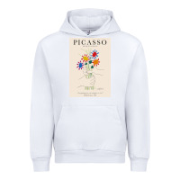 White pablo picasso   bouquet of peace Urban Hoodie - artisFamous