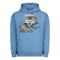 Pigment Pebble Blue head down Urban Hoodie - artisFamous