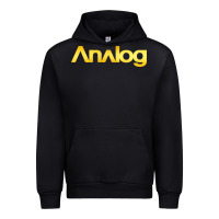 Black analog Urban Hoodie - artisFamous