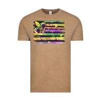 Vintage Coffee mardi gras flag Vintage Tee - FaDigitalArtStudio