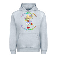 Heather Grey rainbow brite badass   rainbow brite Urban Hoodie - artisFamous