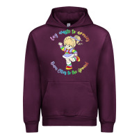 Mauve Wine rainbow brite badass   rainbow brite Urban Hoodie - artisFamous