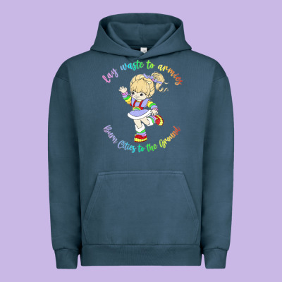 Rainbow Brite Badass   Rainbow Brite Urban Hoodie Designed By Artisfamous