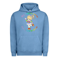 Pigment Pebble Blue rainbow brite badass   rainbow brite Urban Hoodie - artisFamous