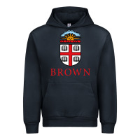 Navy brown university Urban Hoodie - artisFamous