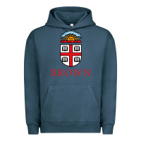 Pigment Midnight Navy brown university Urban Hoodie - artisFamous