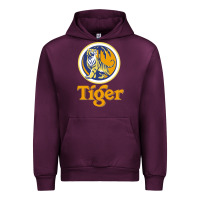 Mauve Wine The Tiger Urban Hoodie - artisFamous