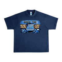 Navy Back the blue Urban Heavy Tee - FaDigitalArtStudio