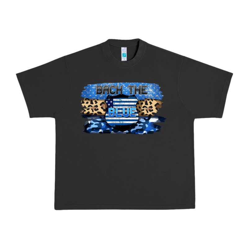 Back The Blue Urban Heavy Tee by FaDigitalArtStudio | Teevron