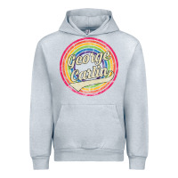 Heather Grey george carlin   retro rainbow faded style Urban Hoodie - artisFamous