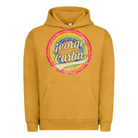 Pigment Peanut Butter george carlin   retro rainbow faded style Urban Hoodie - artisFamous