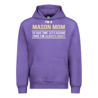 Tulip i'm a mason mom, i'm always right. mother's day gift Urban Hoodie - artisFamous