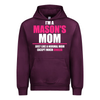 Mauve Wine i'm a mason's  mom just like a normal mom Urban Hoodie - artisFamous