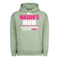 Pigment Oil Green i'm a mason's  mom just like a normal mom Urban Hoodie - artisFamous