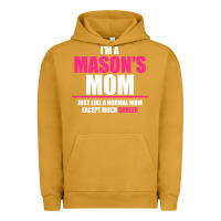 Pigment Peanut Butter i'm a mason's  mom just like a normal mom Urban Hoodie - artisFamous