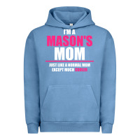 Pigment Pebble Blue i'm a mason's  mom just like a normal mom Urban Hoodie - artisFamous