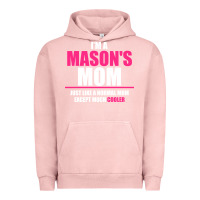 Pigment Salmon i'm a mason's  mom just like a normal mom Urban Hoodie - artisFamous